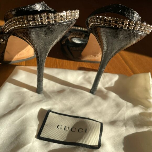 Gucci Glitter Sandals High Heels - Picture 7 of 7